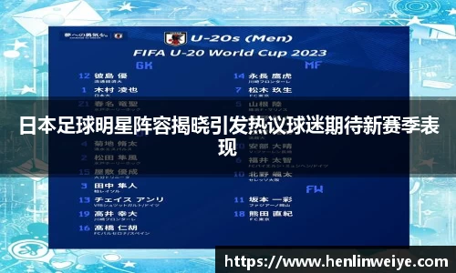 日本足球明星阵容揭晓引发热议球迷期待新赛季表现